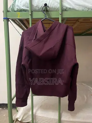 Burgundy Full Zip Up Hoodie