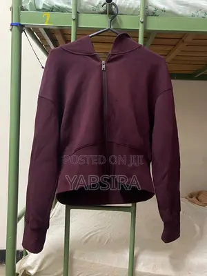 Burgundy Full Zip Up Hoodie