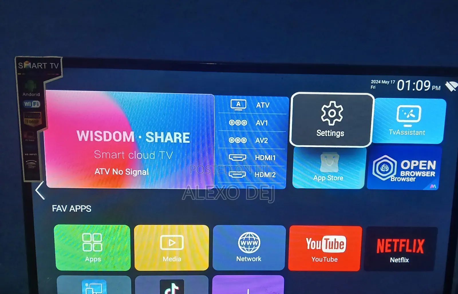 TV,32inch,Smart,WiFi Connected ,Doubles Glass,6months Used