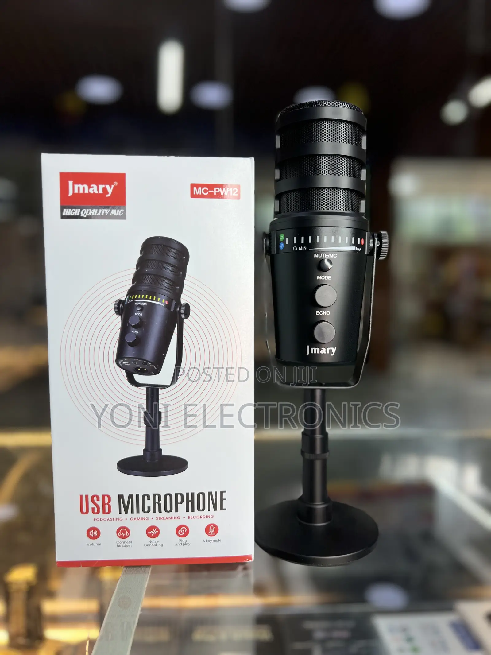 Jmary MC-PW12 Professional USB & XLR Microphone – Ideal for Podcasting
