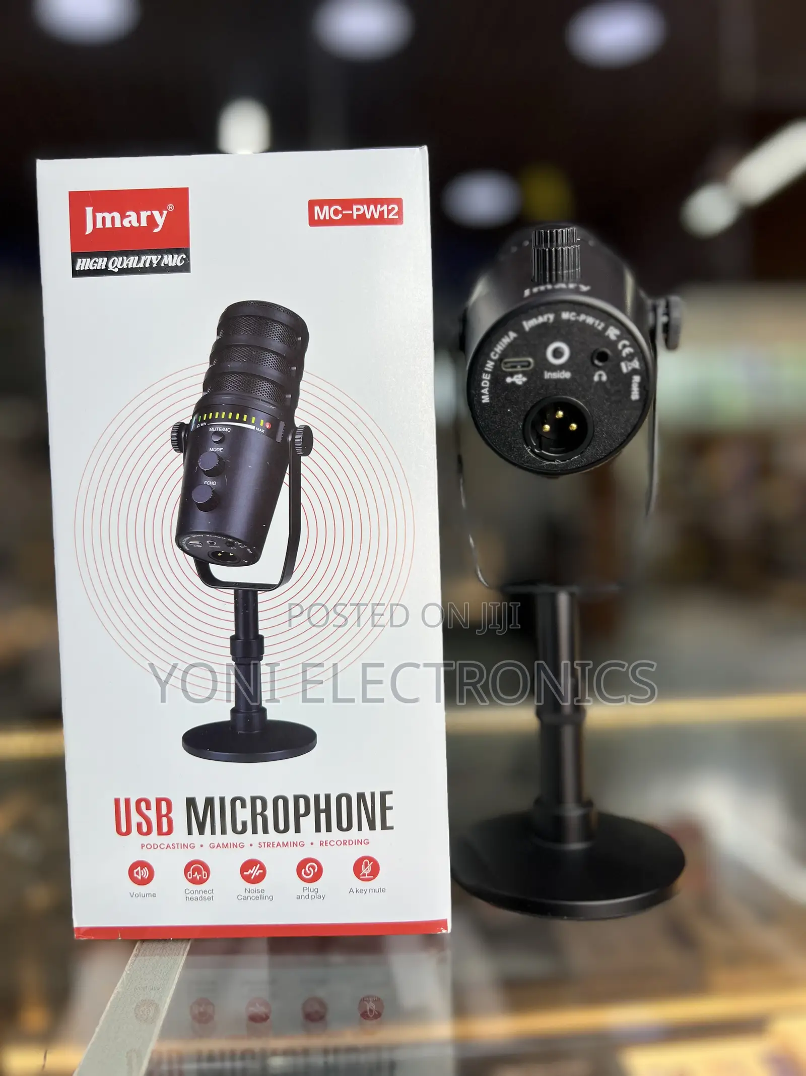 Jmary MC-PW12 Professional USB & XLR Microphone – Ideal for Podcasting