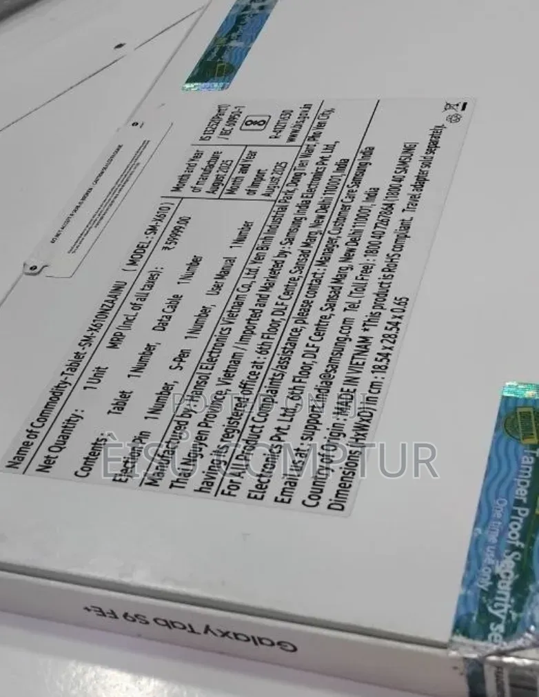 New Samsung Galaxy Tab S9 FE+ 128 GB