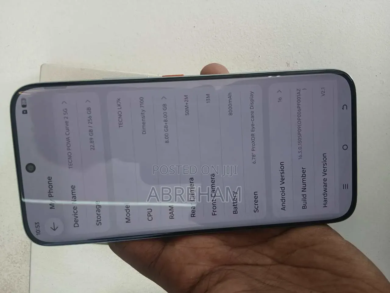 New Tecno Pova Curve 2 5G 256 GB Silver