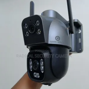 Double Lens 4G Solar Camera CCTV Security SIM Card Outdoor Wireless