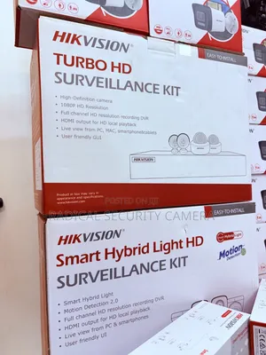 4 Channel CCTV Camera Kit Hikvision 4 Cameras DVR Security System