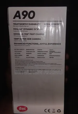 New Itel A90 64 GB Black