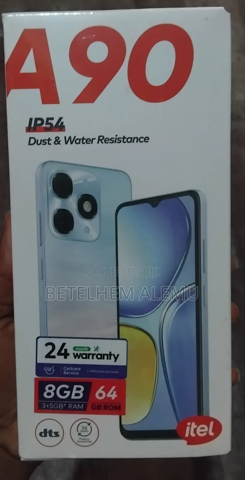 New Itel A90 64 GB Black