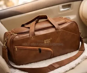 Mont Blanc Executive Leather Duffle Bag ( Brown Edition)