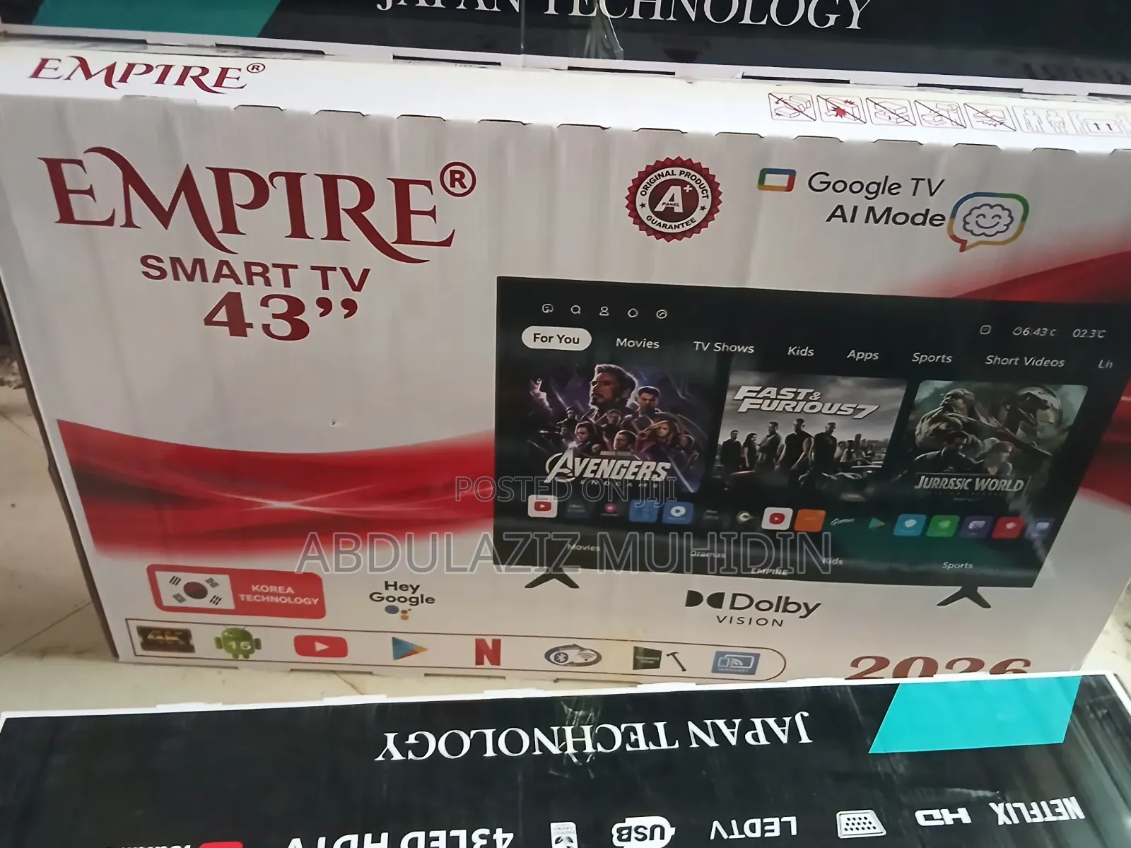 Empire 43 Inche Double Scrine Smart TV