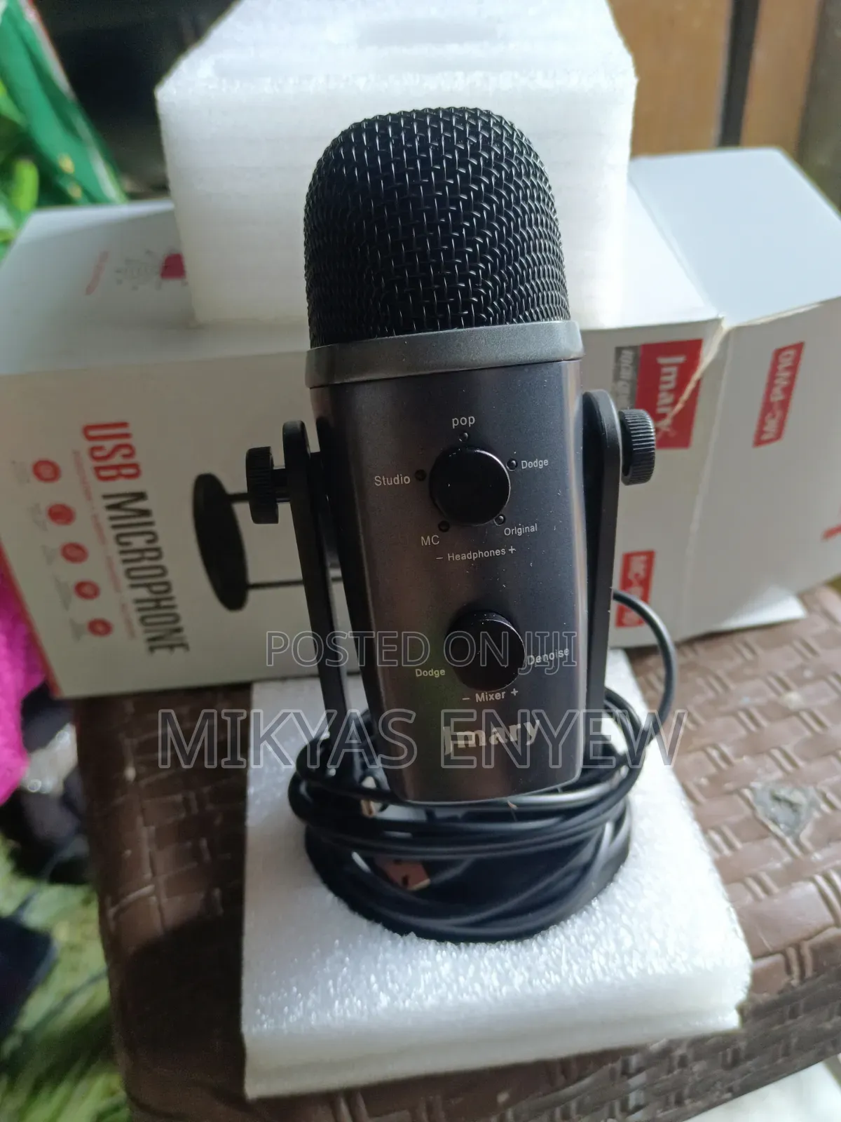 Jemary Mc- Pw10 USB Microphone for Podcast , Gaming , and Streaming