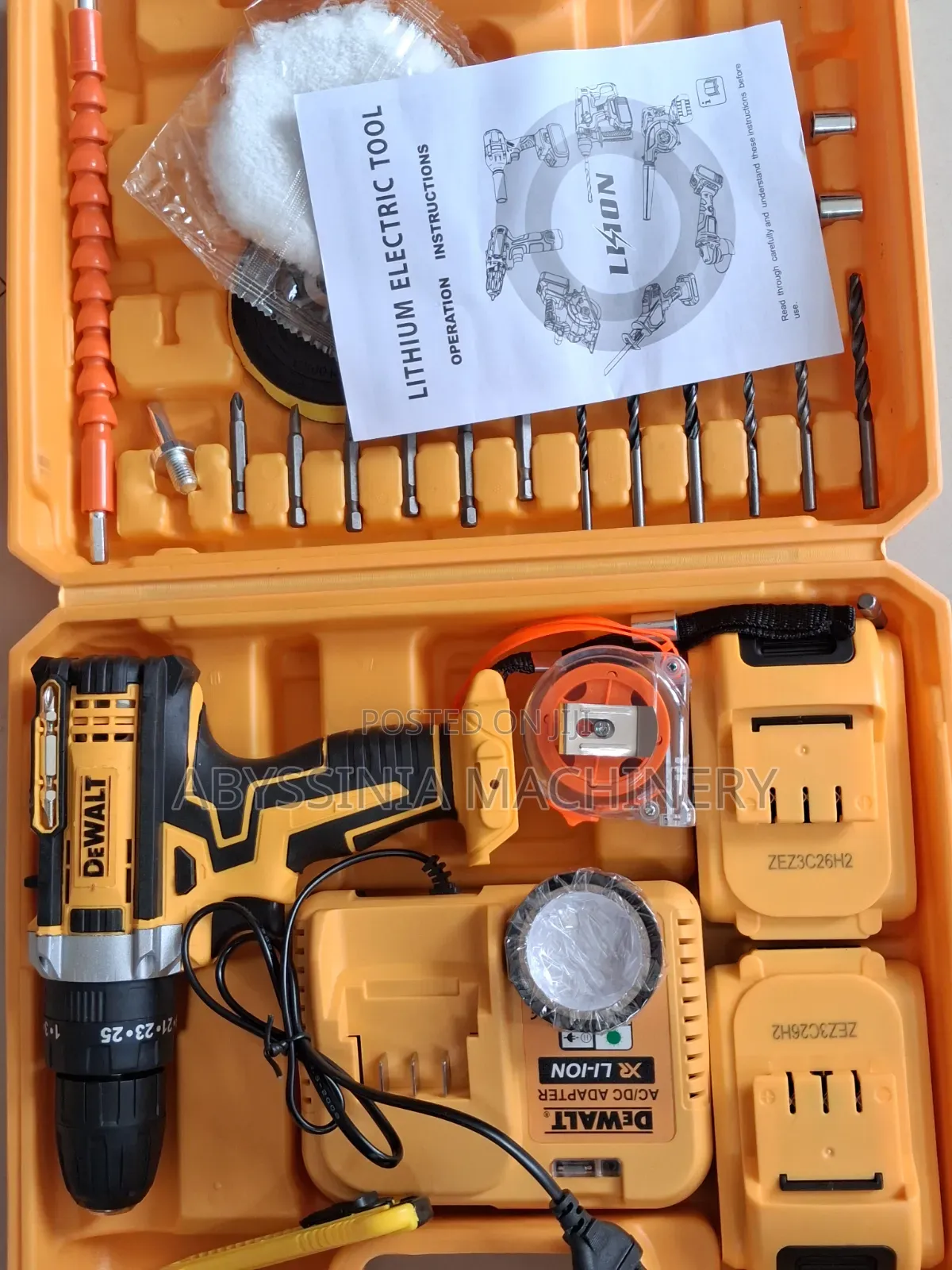 DEWALT Cordless Drill Machine With Full Accessories