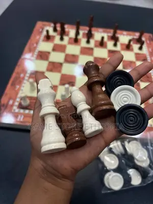 3in1 Wooden Chess Game Set | 50cm X 50cm Chess+ Checkers + Backgammon