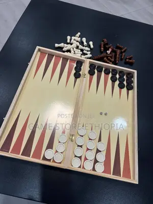 3in1 Wooden Chess Game Set | 50cm X 50cm Chess+ Checkers + Backgammon
