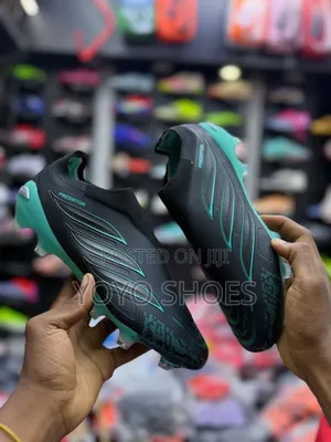 Adidas Predator Elite Laceless Firm Ground Football Black Teal/Aqua