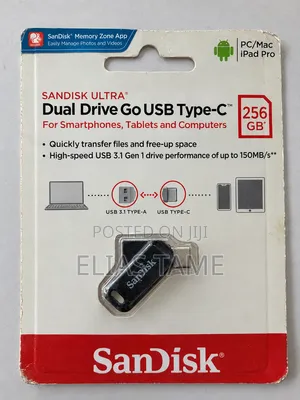 SanDisk Ultra Dual Drive Go USB Type-C Flash Drive – 256GB