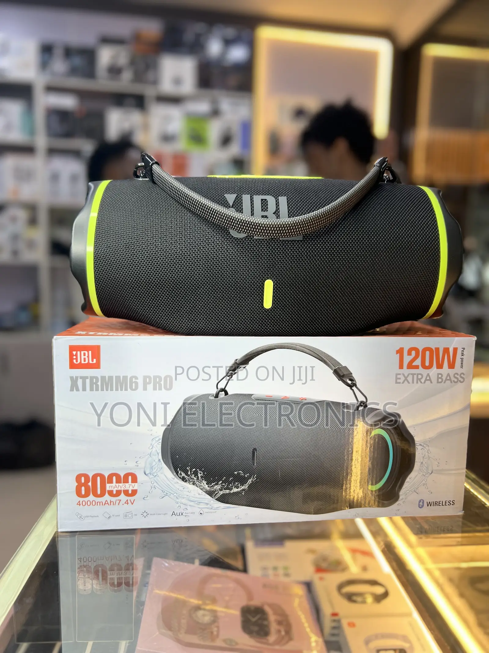 JBL XTRMM6 PRO 120W Extra Bass Portable Wireless Speaker