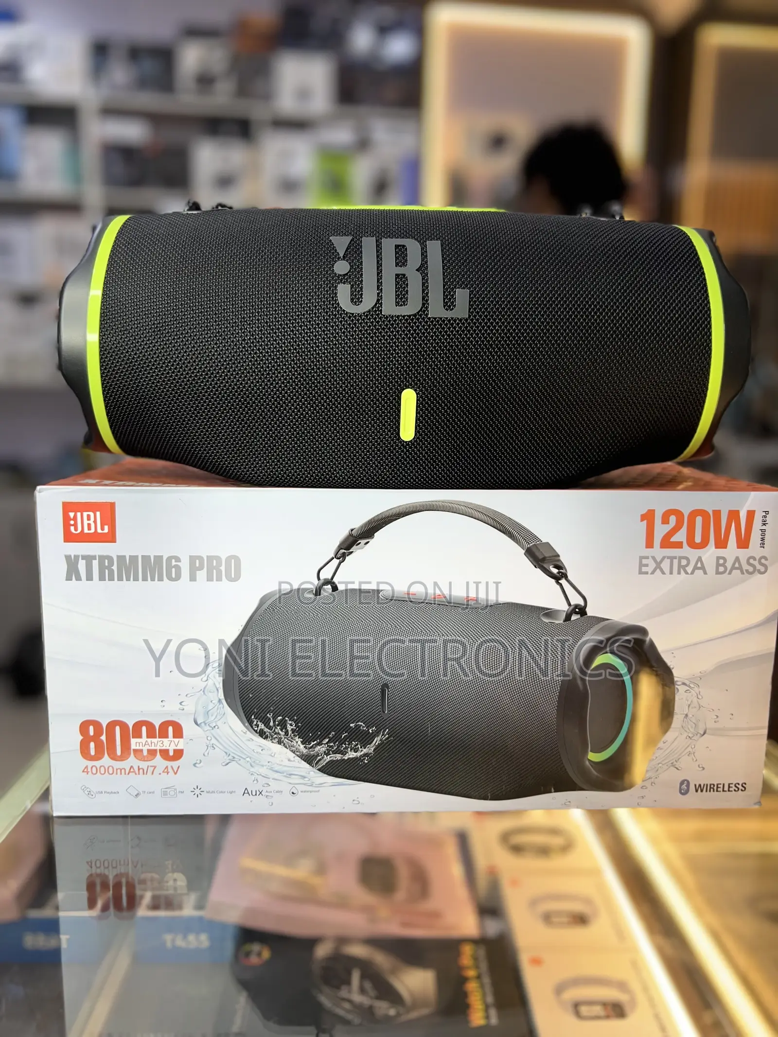 JBL XTRMM6 PRO 120W Extra Bass Portable Wireless Speaker