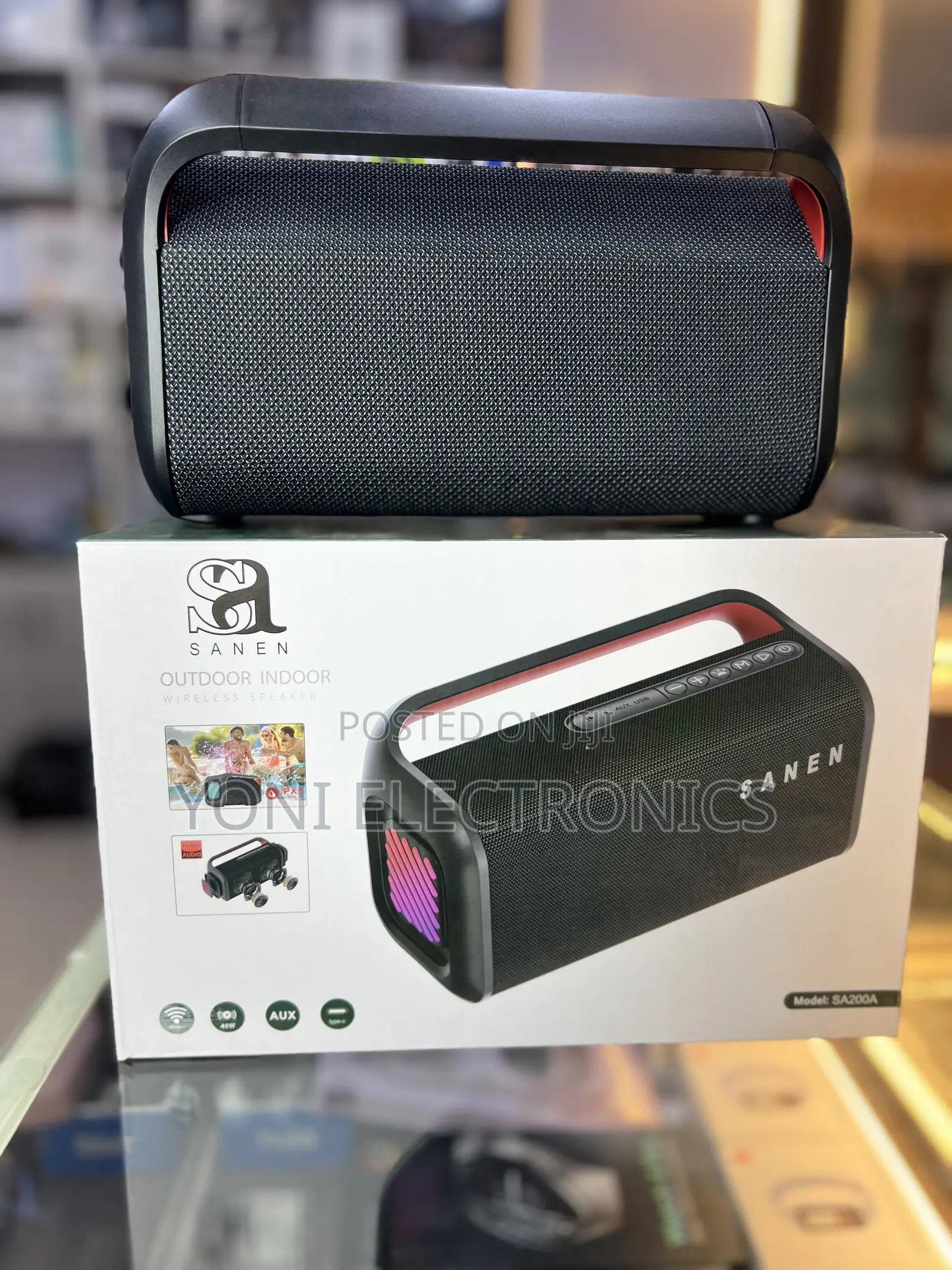 SANEN SA200A Outdoor/Indoor Hi-Res Audio Wireless Speaker