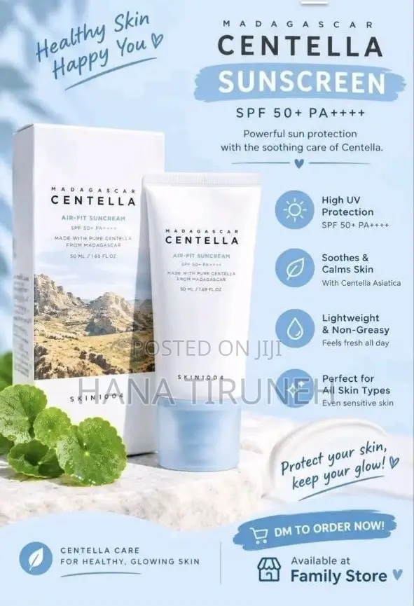 B Madagas Car Centella Sunscreen SPF Powerfully Sun Protection With Th