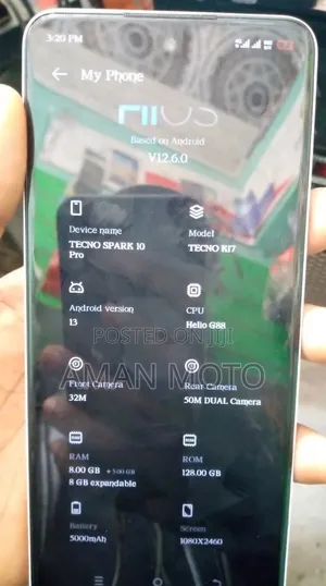 New Tecno Spark 20 128 GB White