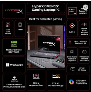 New Laptop HP Omen 15 16GB Intel Core Ultra 7 SSD 1T