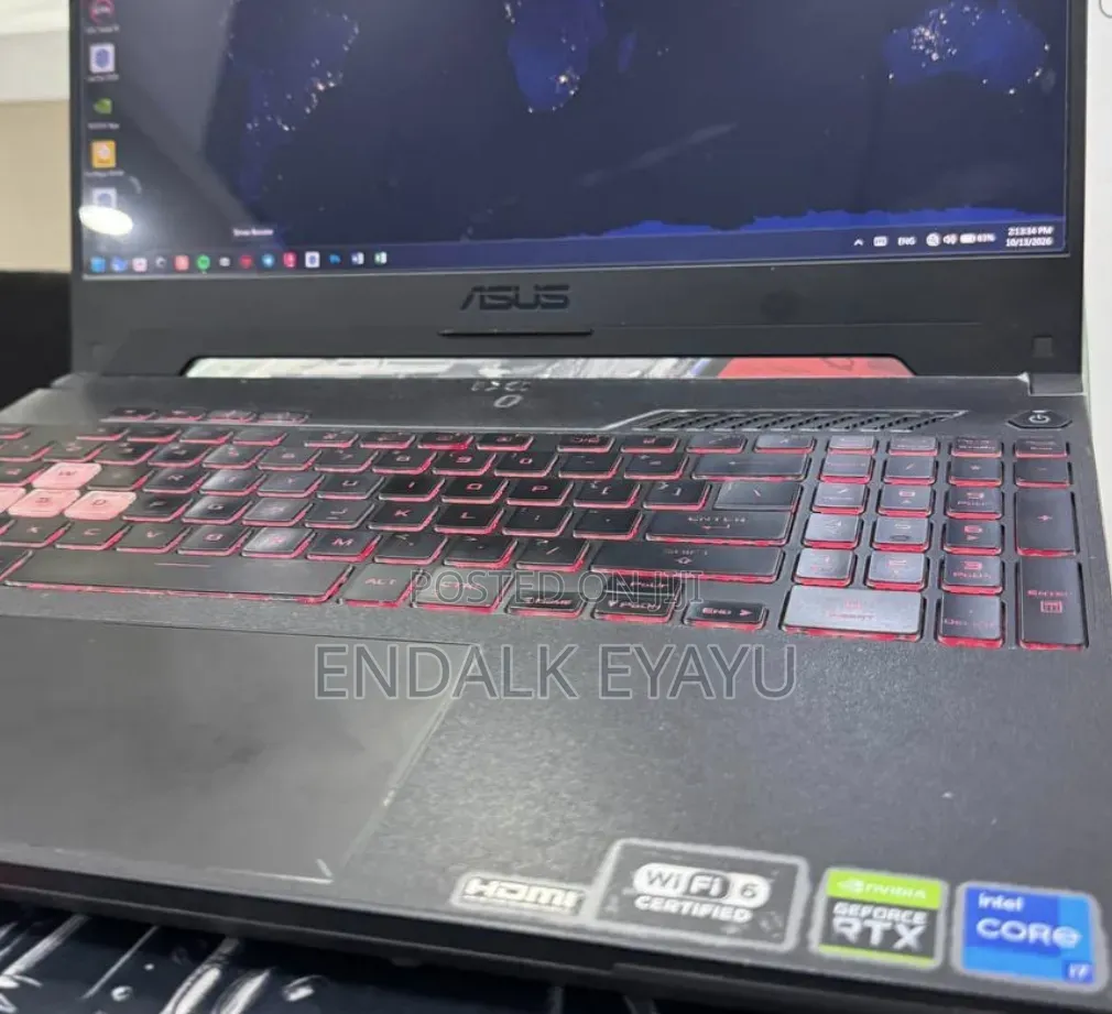 New Laptop Asus TUF Gaming A15 16GB Intel Core i7 SSD 512GB