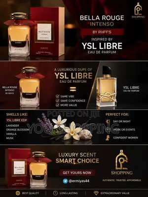 BELLA ROUGH INTENSO Perfume for Women(Dupe of LIBRE)