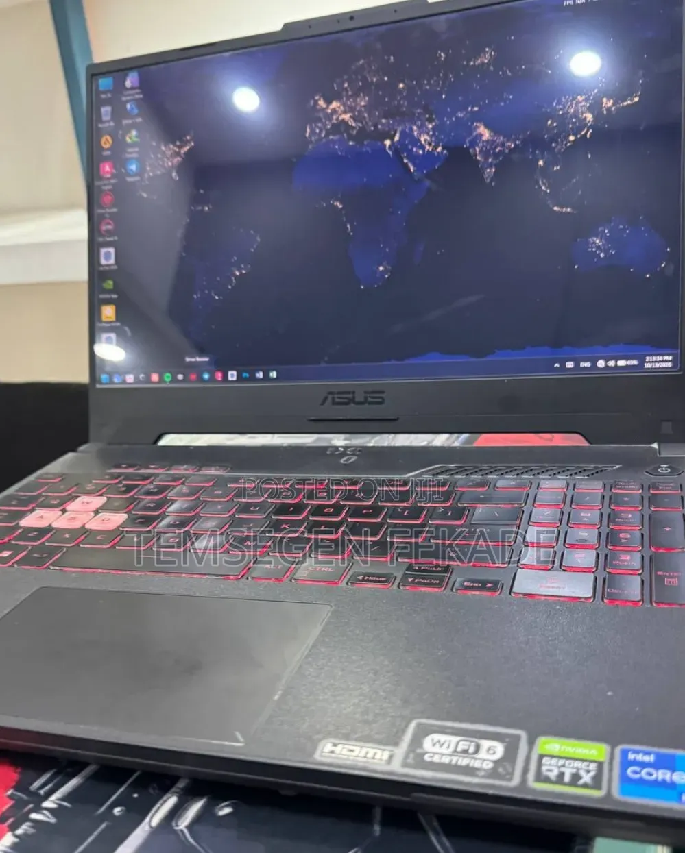 New Laptop Asus TUF Gaming A15 16GB Intel Core i7 SSD 512GB