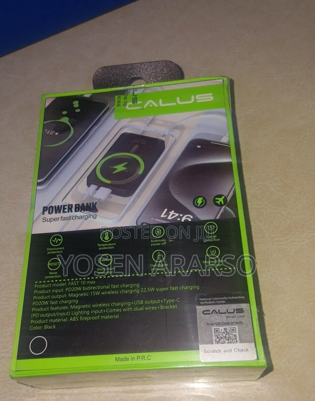 Calus Wireless Slim 100% Original Power Bank