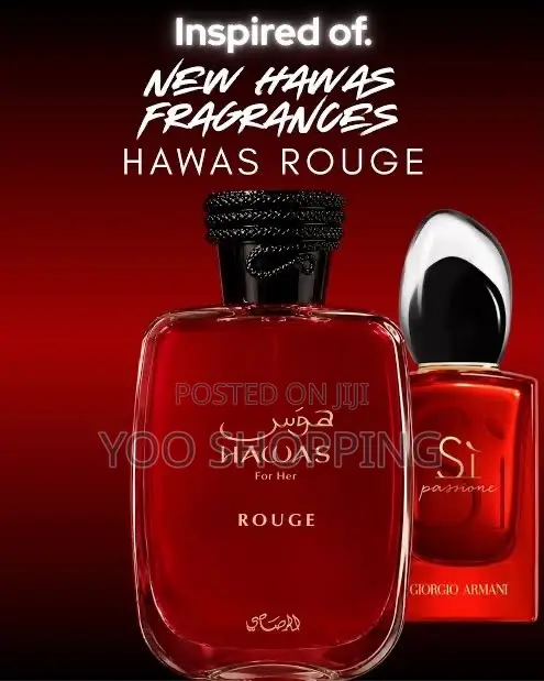 HAWAS ROUGH Perfume for Women(Dupe of SI PASSIONE)