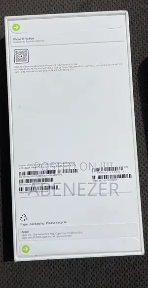 New Apple iPhone 18 Pro Max 256 GB Black