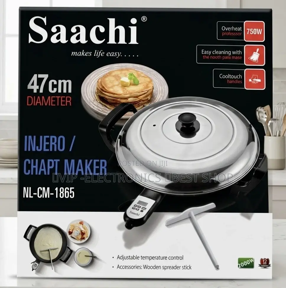 Saachi Electric Injera Mitad. Featuring 47cm Cooking Powerful 2000W