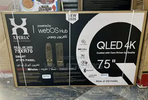 XPERIA 75 Inch TV QLED 4K UHD Smart TV – webOS Hub, AI (2026 Model)