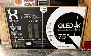 XPERIA 75 Inch TV QLED 4K UHD Smart TV – webOS Hub, AI (2026 Model)