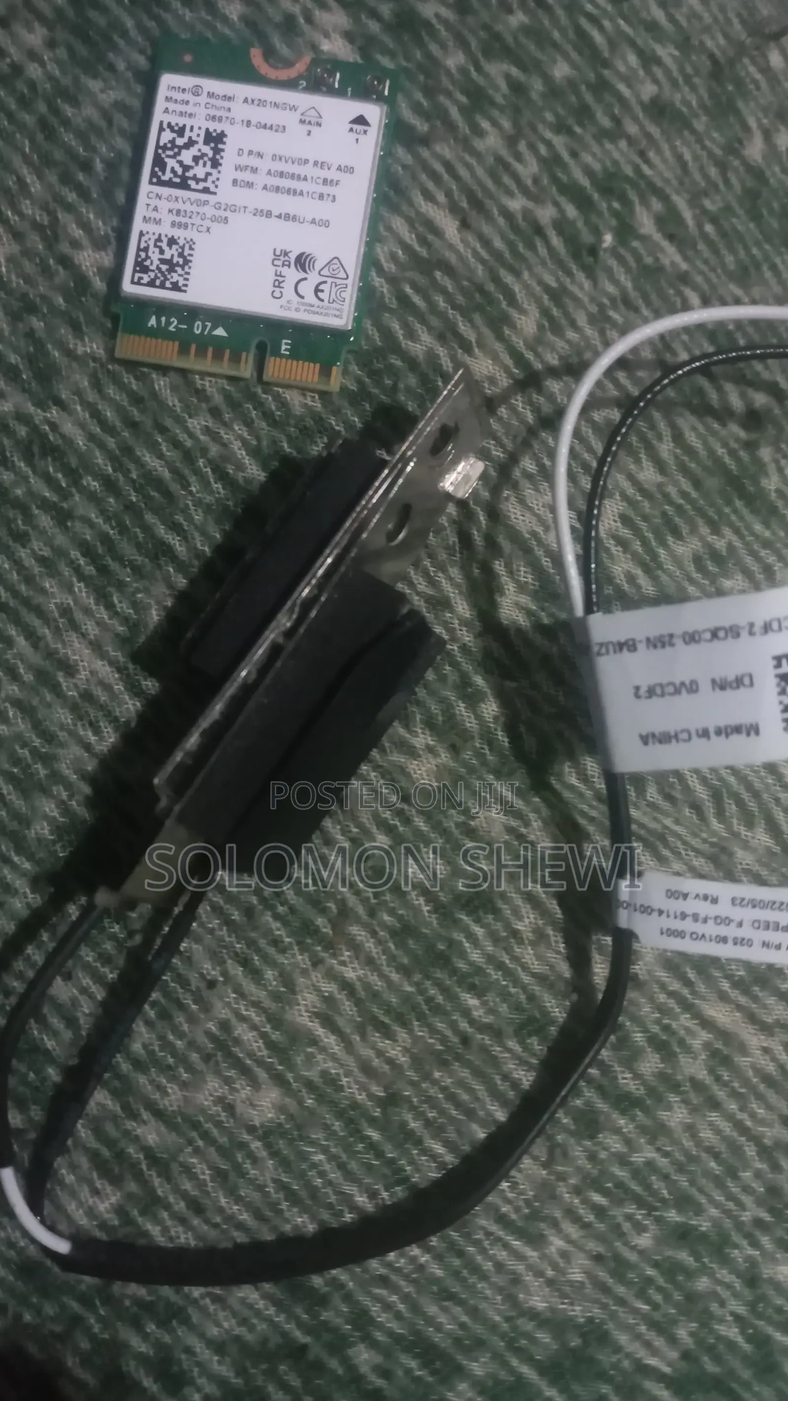 Wi-Fi 6 Wireless Card With Bluetooth Hotspot & Antenna Kit