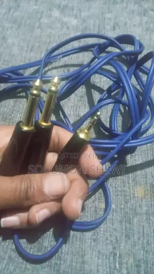 3.5mm Stereo to Dual 1/4" TS Mono Y-Splitter Audio Breakout Cable
