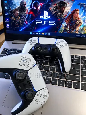 PS5 DualSense Wireless Controller – White & Black Gaming Gamepad