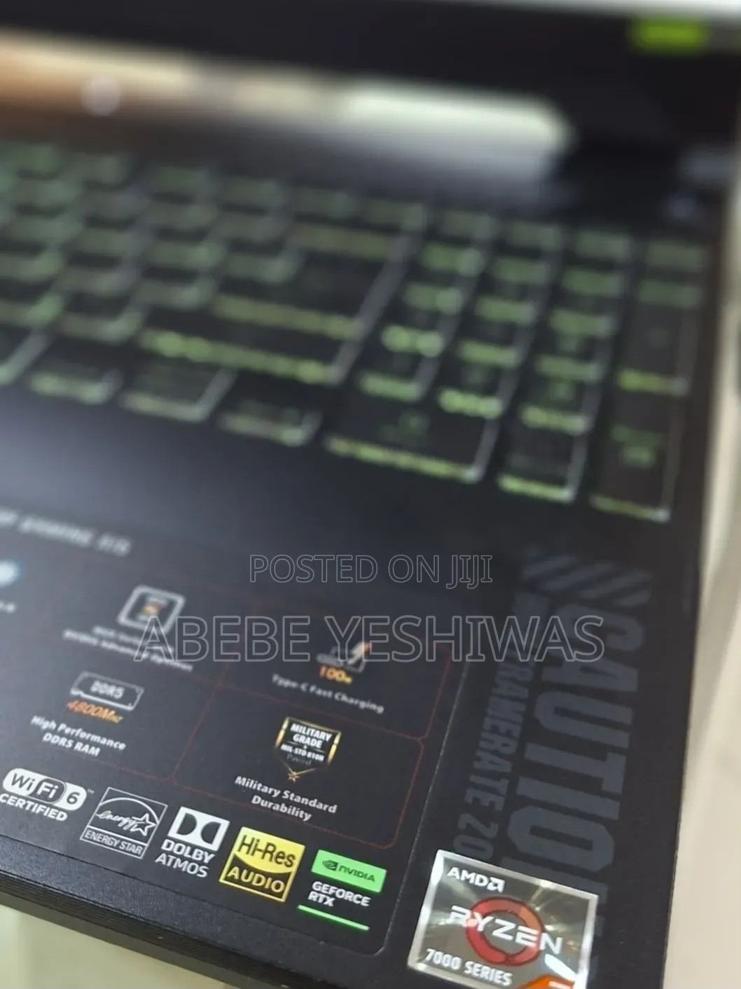 New Laptop Asus TUF Gaming A15 16GB AMD Ryzen 7 SSD 512GB