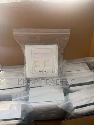 Cat.6A Double RJ45 Network Outlet, Shielded, AP/UP