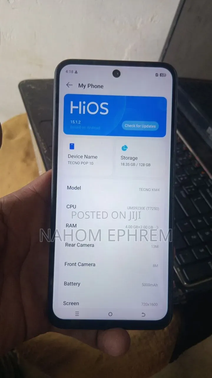 New Tecno Pop 10 128 GB Blue