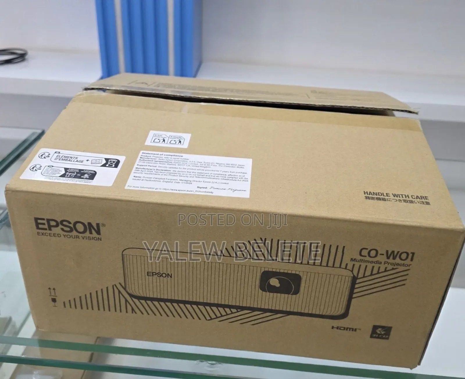 Brand New Packed With Cartoon
Epson Projector 
Model : CO-W01
With