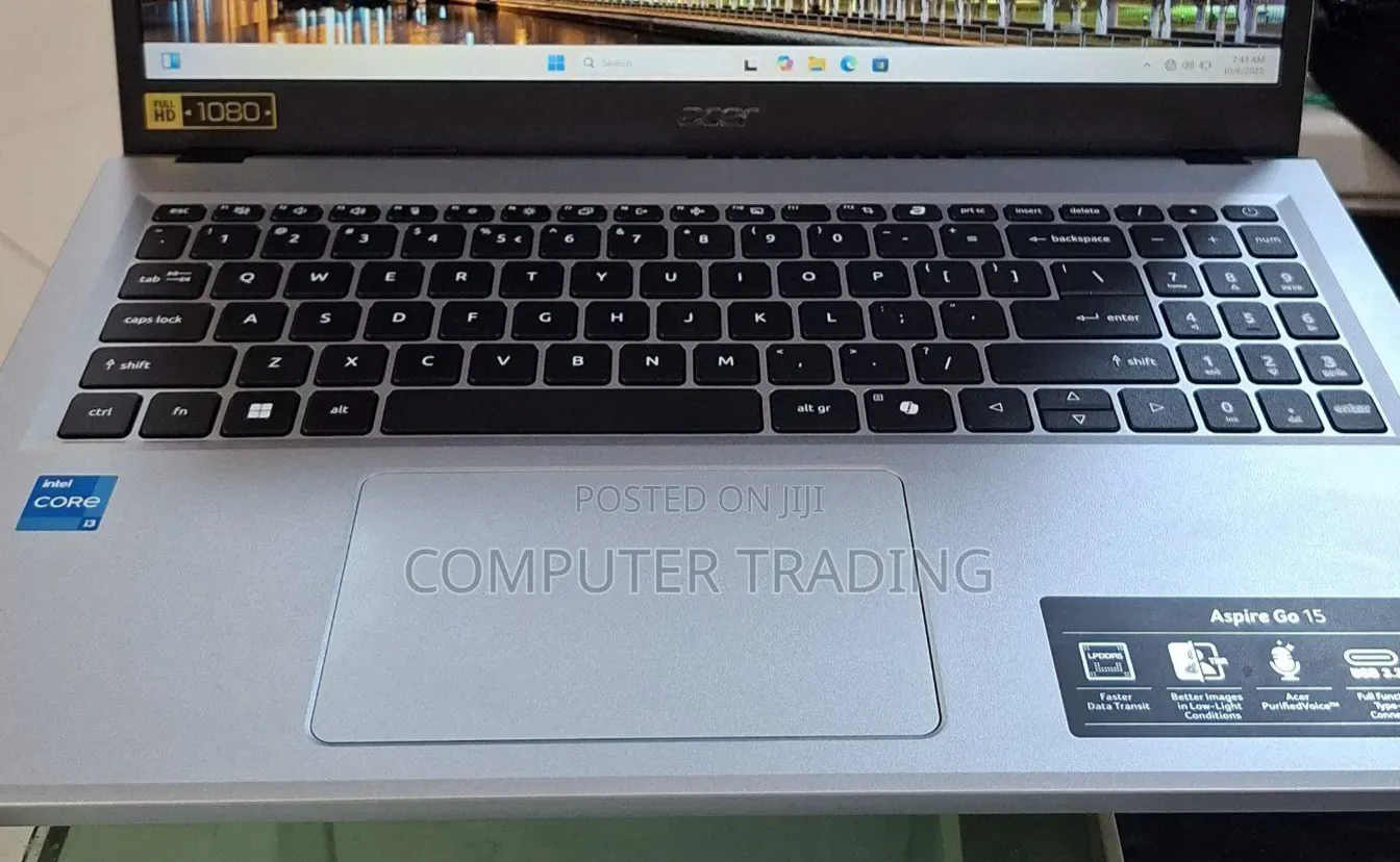 New Laptop Acer Aspire Go 15 8GB Intel Core 3 SSD 128GB