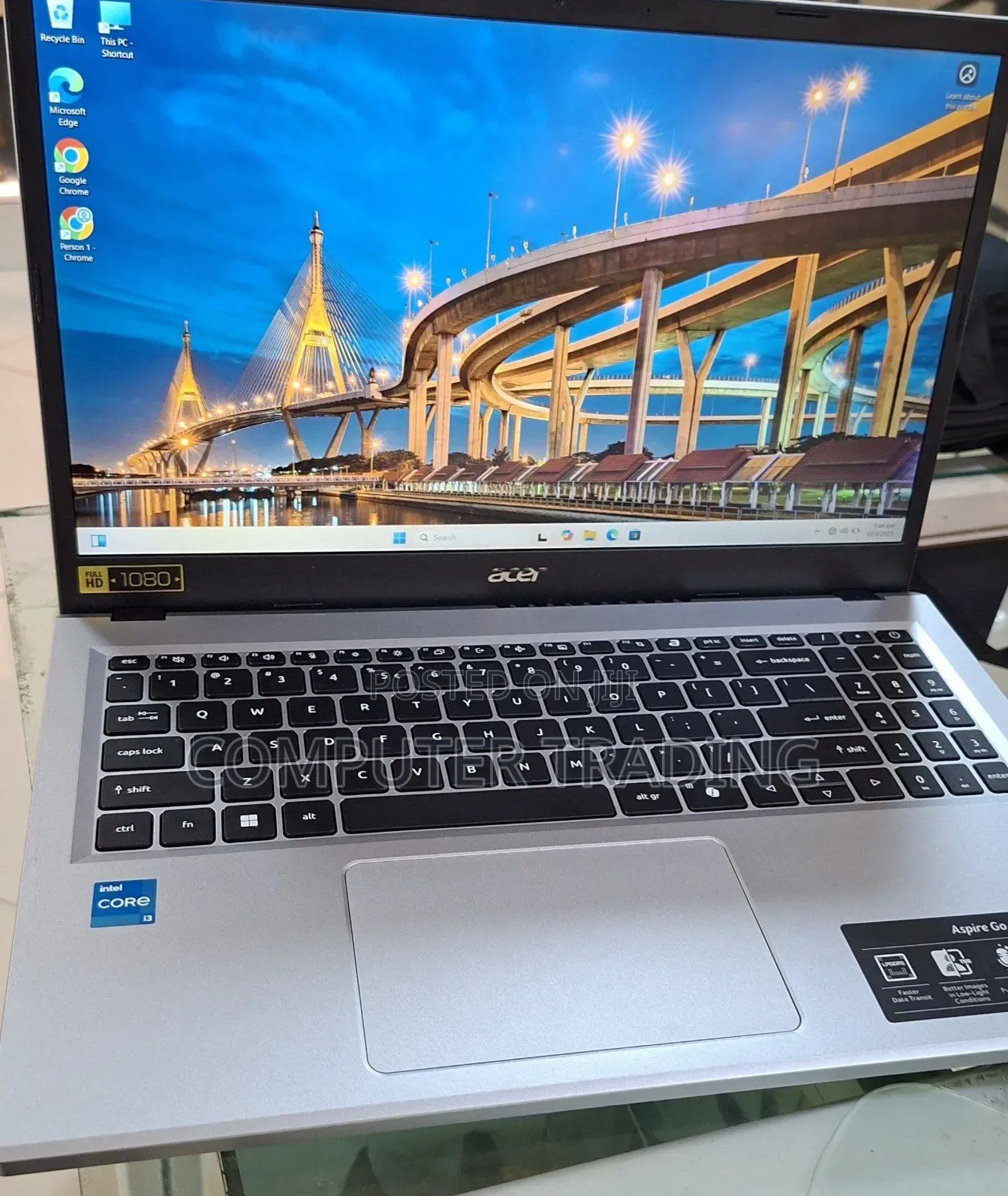 New Laptop Acer Aspire Go 15 8GB Intel Core 3 SSD 128GB
