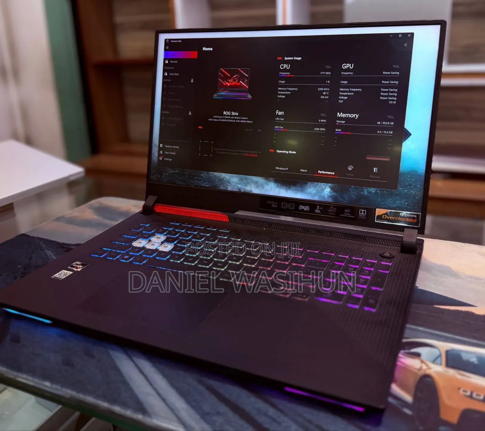 New Laptop Asus ROG Strix G17 16GB AMD Ryzen 9 SSD 1T