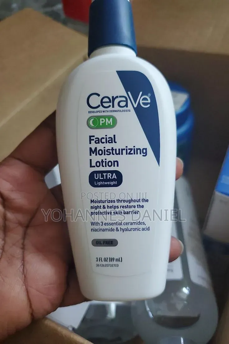 CeraVe PM Facial Moisturizing Lotion – Night Face Moisturizer