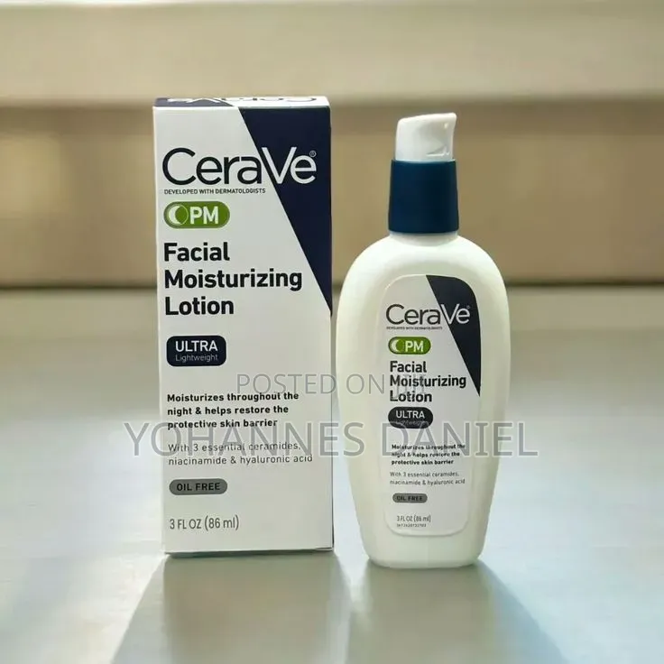 CeraVe PM Lotion – Facial Moisturizer for Nighttime Skincare