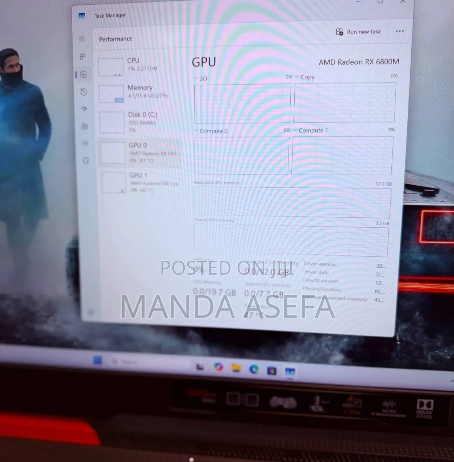 New Laptop Asus ROG Strix G16 G614 16GB AMD Ryzen 9 SSD 1T