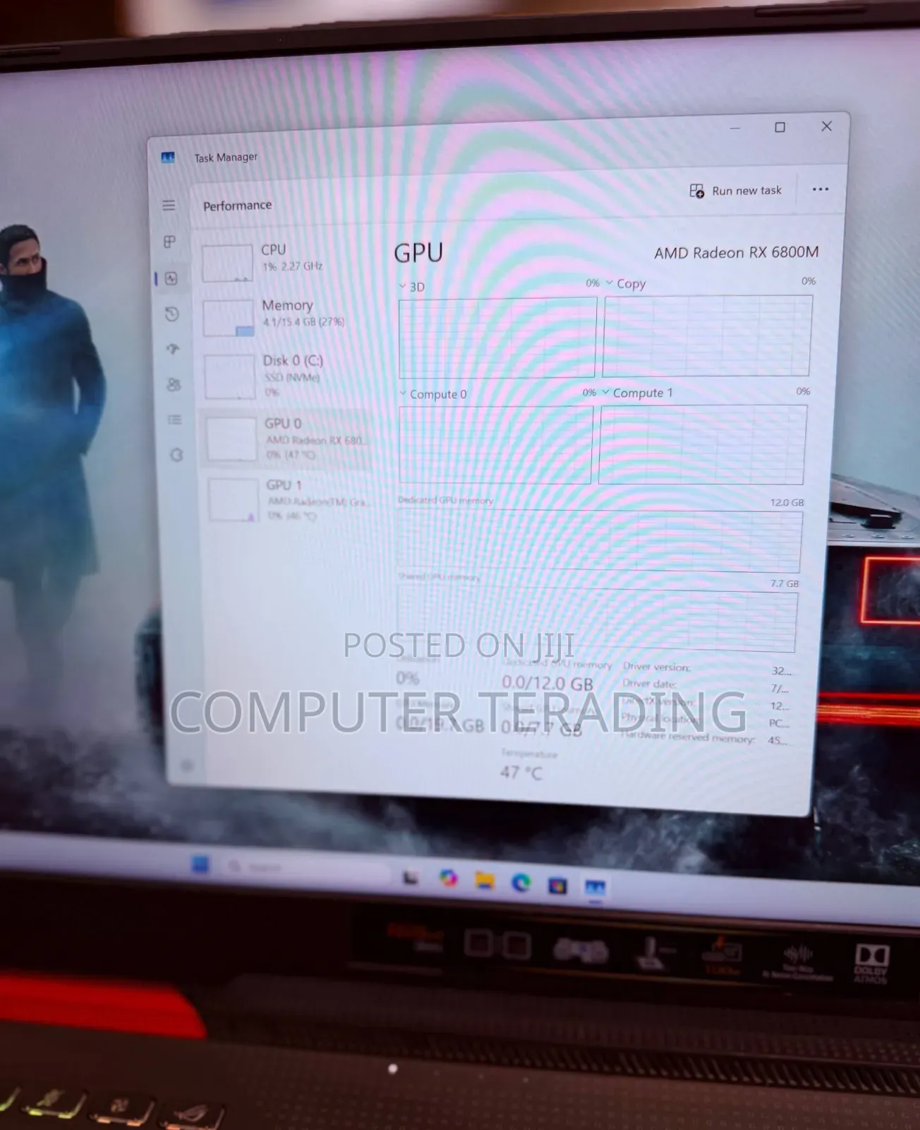 New Laptop Asus TUF Gaming A15 16GB AMD Ryzen 9 SSD 1T