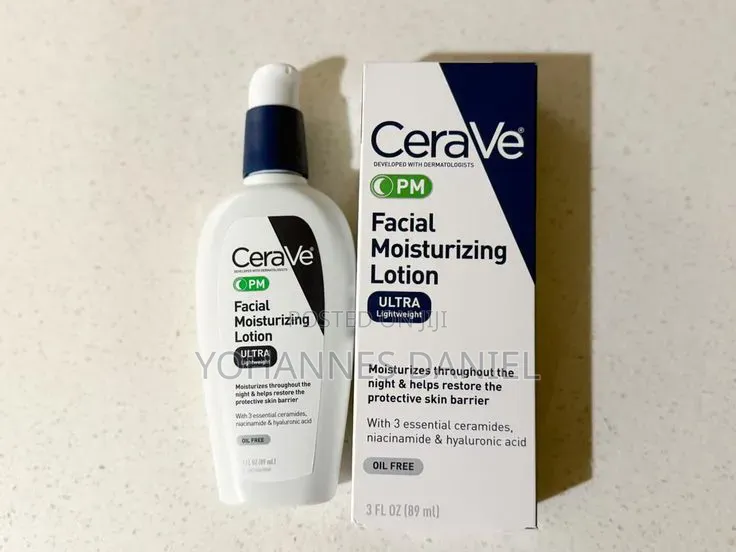 CeraVe PM Facial Moisturizing Lotion – Oil-Free Moisturizer