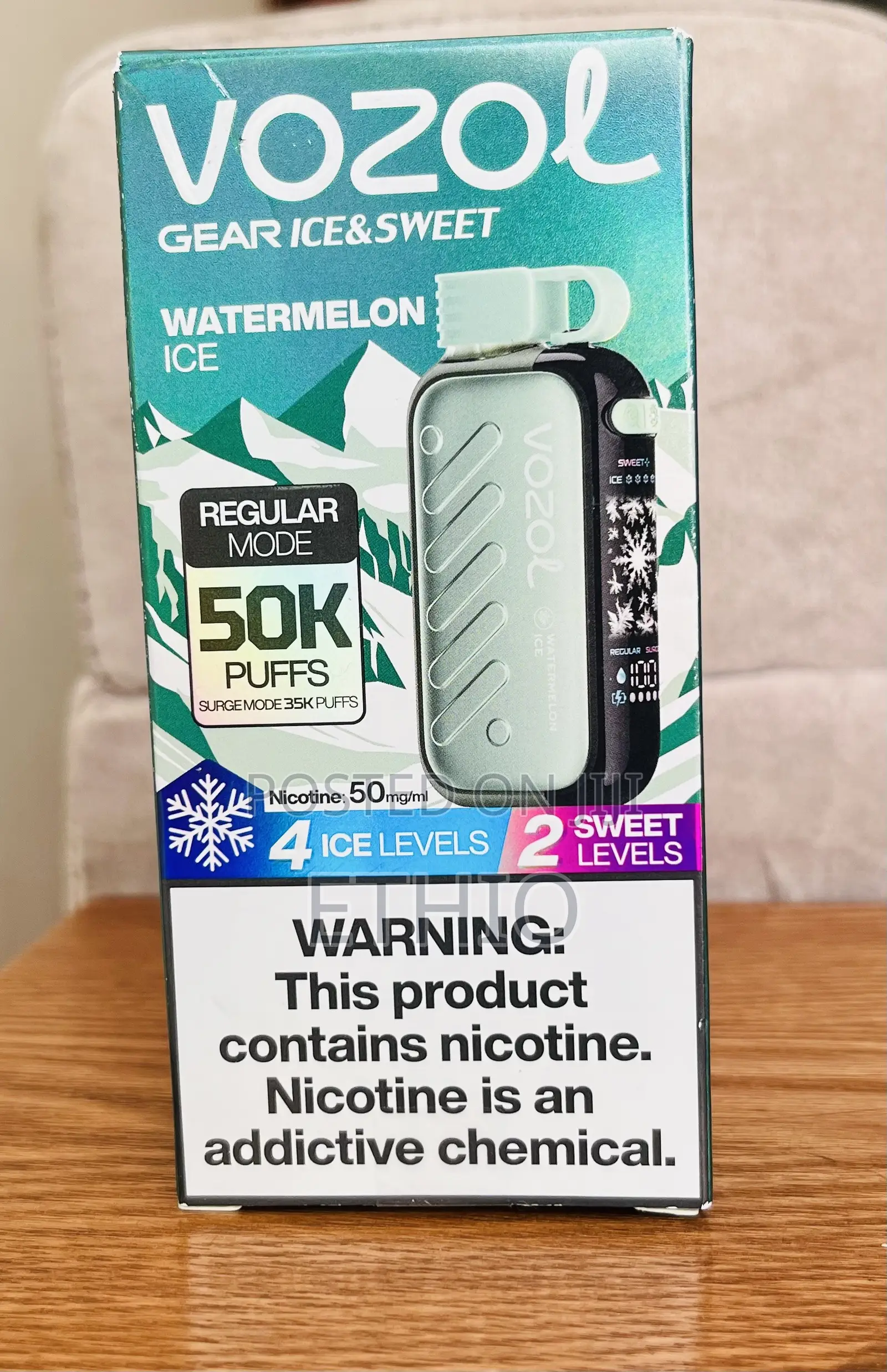 Vozol Gear Ice & Sweet Watermelon Ice 50000 Puff